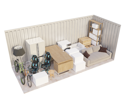 160 sq ft Container storage unit